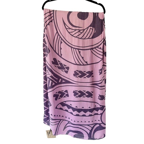 NWT Casual Movements Purple Geo Print Infinity Multi Use Sarong One Size - Picture 1 of 7